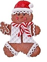 Peppermint Gingerbread Boy Ornament (3-Styles)