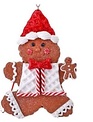 Peppermint Gingerbread Boy Ornament (3-Styles)