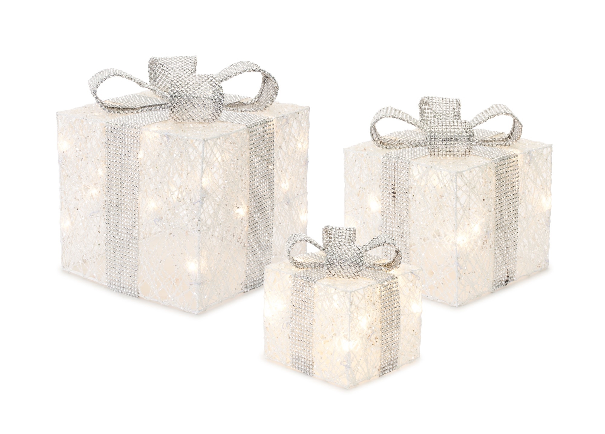 LED Set of 3 Sparkle Packages