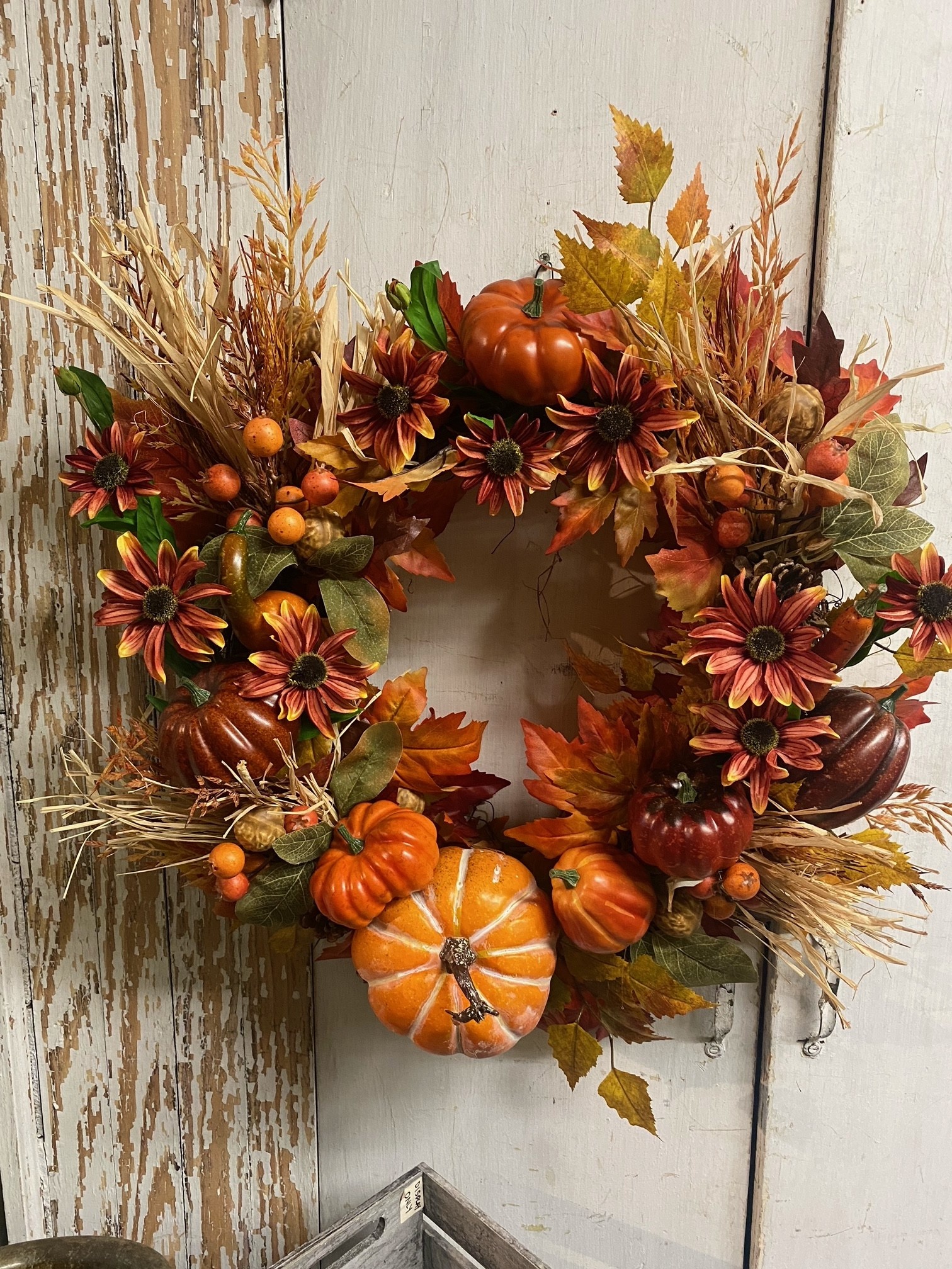 Custom Pumpkin Harvest Wreath