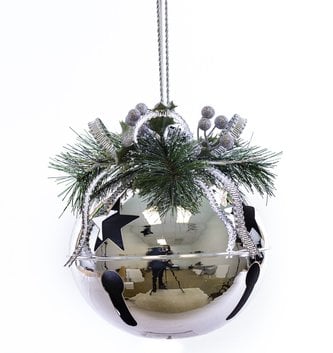 Hanging Elegant Jingle Bell Kissing Ball