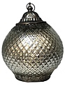 Vintage LED Mercury Glass Textured Lantern (3-Sizes 2-Colors)