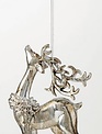 Elegant Silver Deer Ornament