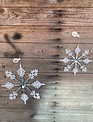 Frosted Hanging Prism Snowflake (2-Sizes)