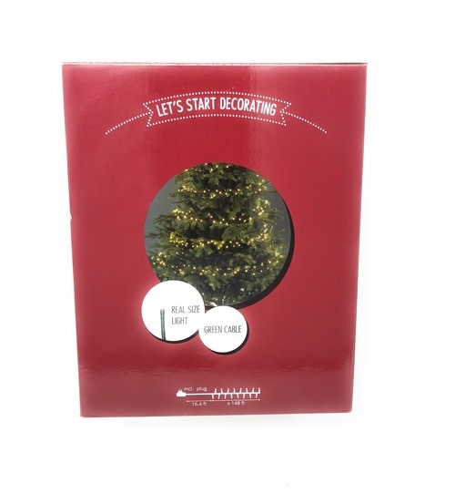 2000 Lumineo LED Warm White Compact Lights Green Cord