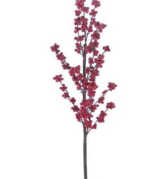 46" Red Berry Branch