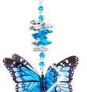 Blue Morpho Beaded Prism (4-styles)