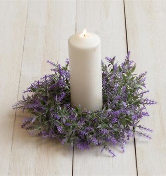 Wispy Garden Lavender Candle Ring