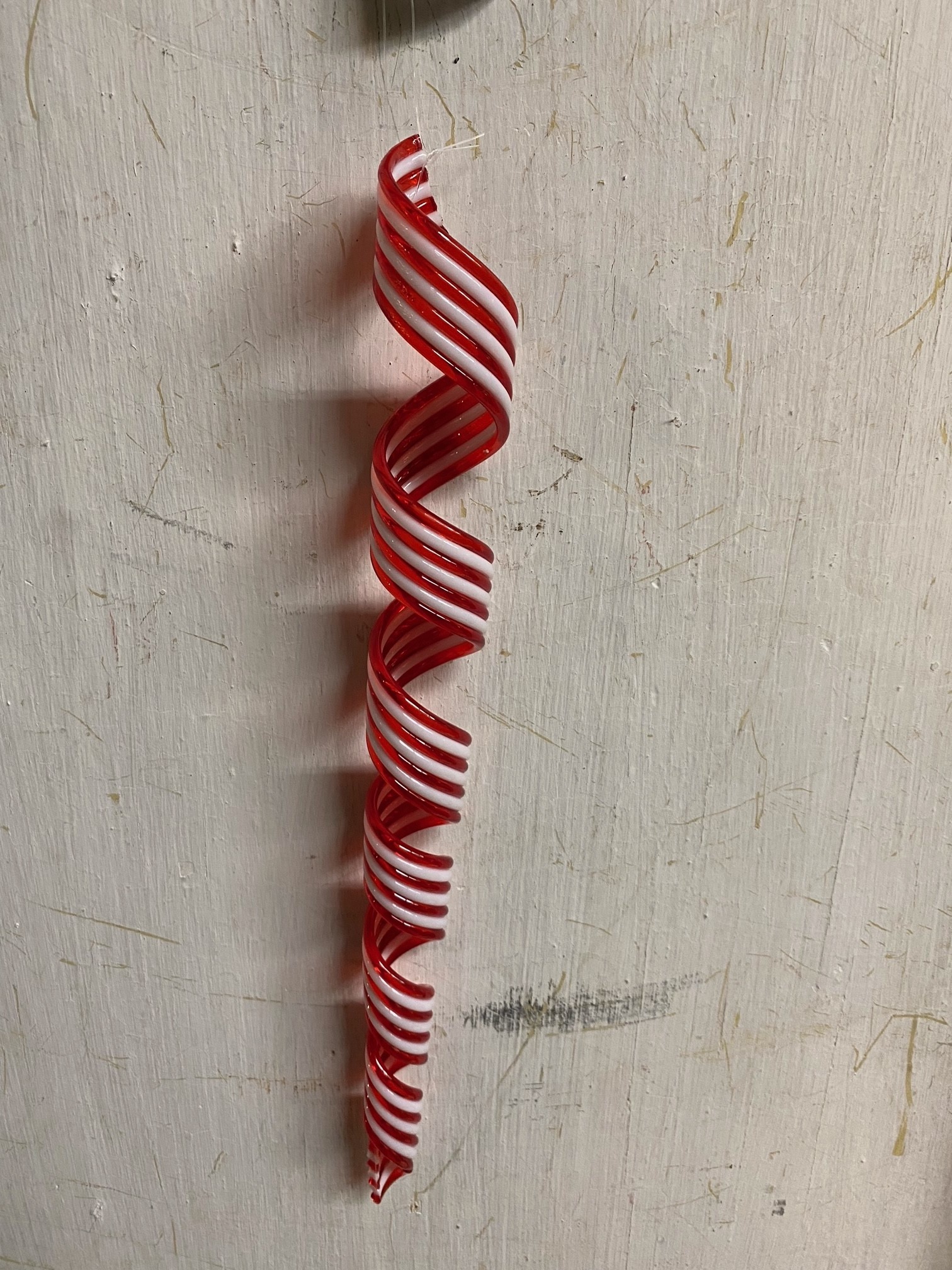 12" Peppermint Twist Icicle Ornament