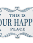 Metal Scroll Our Happy Place Sign