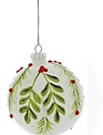 Glass Berry Leaf Ornament (4-Styles)