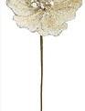 Gold Beaded Pearl Magnolia Stem