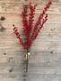 Weather Resistant Red Berry Cluster Branch  DS-11