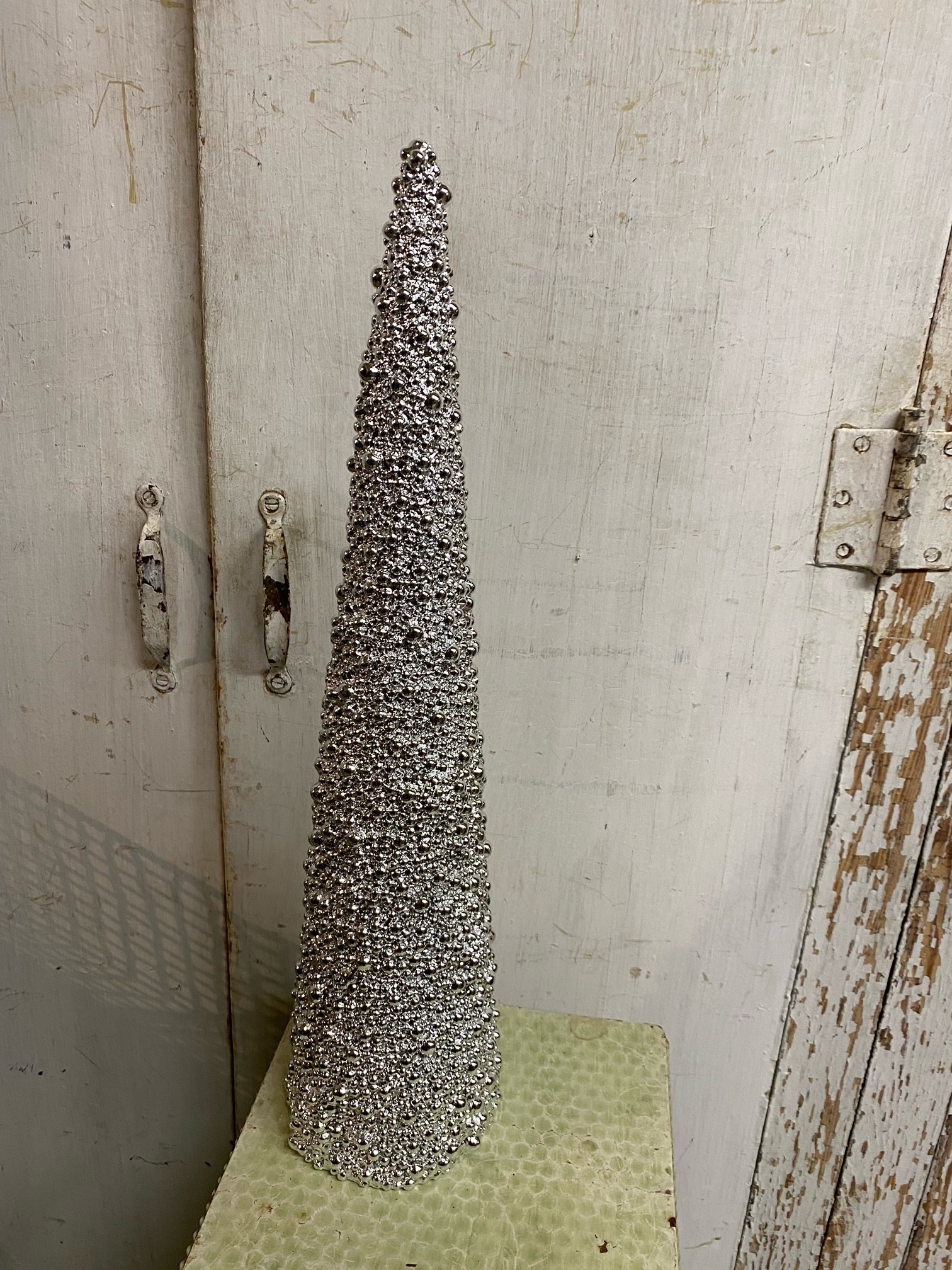 Weighted Silver Beaded Cone (2-Sizes)
