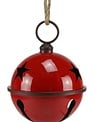 Red Cut-Out Star Metal Jingle Bell (2-Sizes)