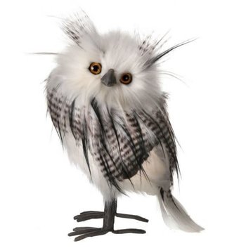 9" Guinney Feathered Owl
