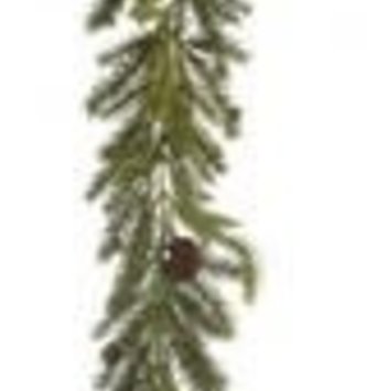 6-Ft. White Spruce Pinecone Garland