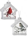 Frosted Birdhouse Ornament (2-styles)