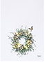 Garden Butterfly Wreath Towel