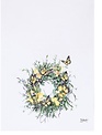 Garden Butterfly Wreath Towel