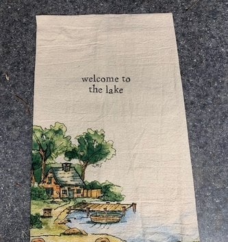 Lake Watercolor Towels (4-styles)