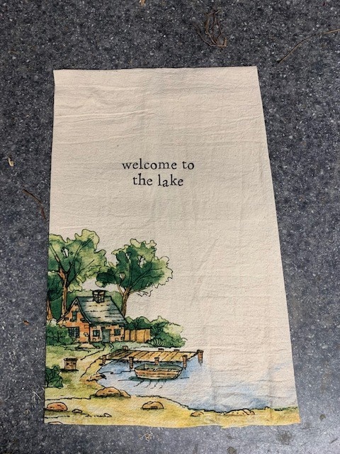 Lake Watercolor Towels (4-styles)