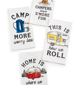 Camping Life Tea Towel (4-styles)