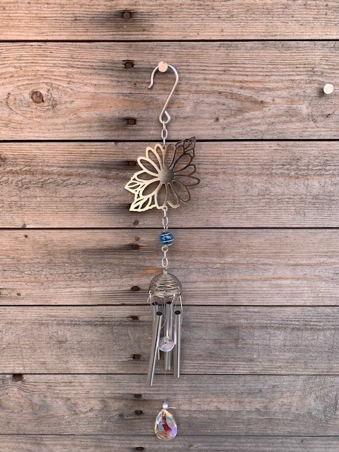 Mini Wind Chime with Iredescent Prism (6-styles)