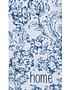 Blue Floral Home Towel