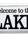 Metal Welcome To The Lake Sign