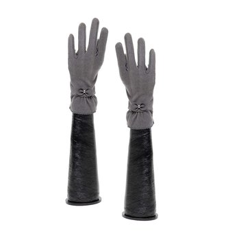 Ruffle Glove with Bow (2-colors)