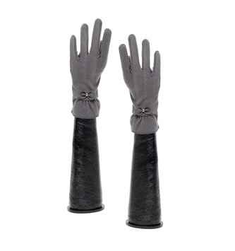 Ruffle Glove with Bow (2-colors)