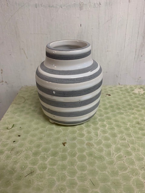 Gray & White Striped Bottle (3-sizes)