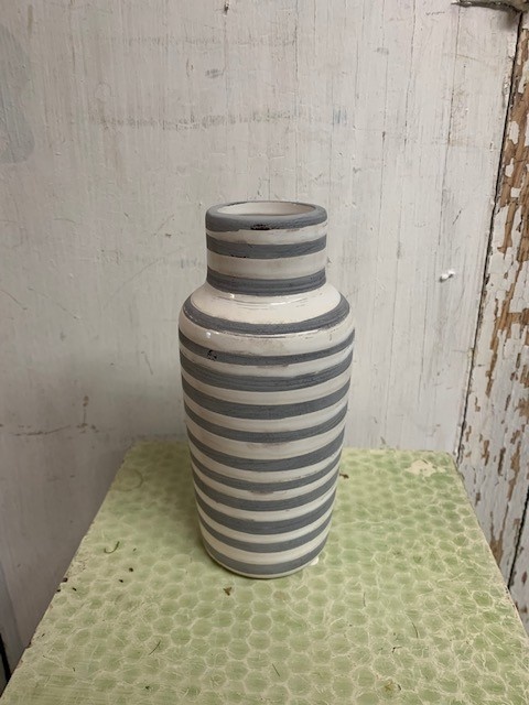 Gray & White Striped Bottle (3-sizes)