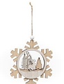 Woodland Scene Snowflake Ornament