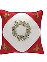 Embroidered Ribbon Christmas Pillow (2-styles)