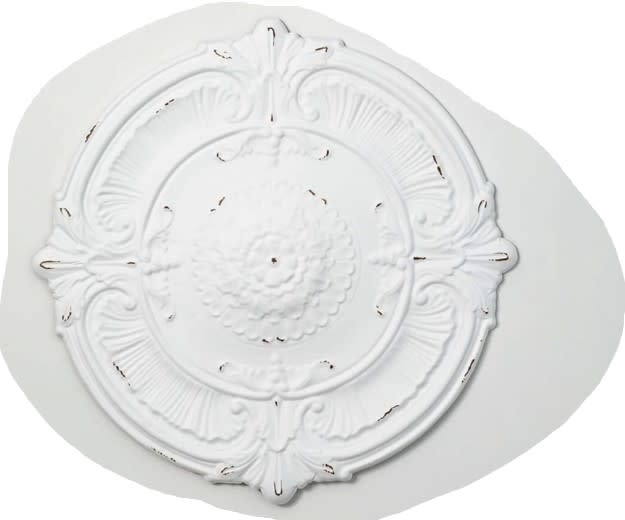 Brushed White Wall Medallion (2-Sizes)