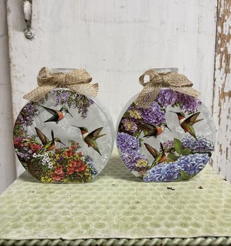 Light-Up Hummingbird Bottle Vase (2-Styles)