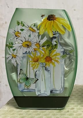 Light-Up Floral Oval Vase (2-Styles)