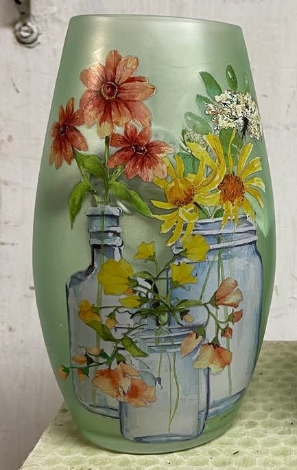 Light-Up Floral Cylinder Vase (2-Styles)