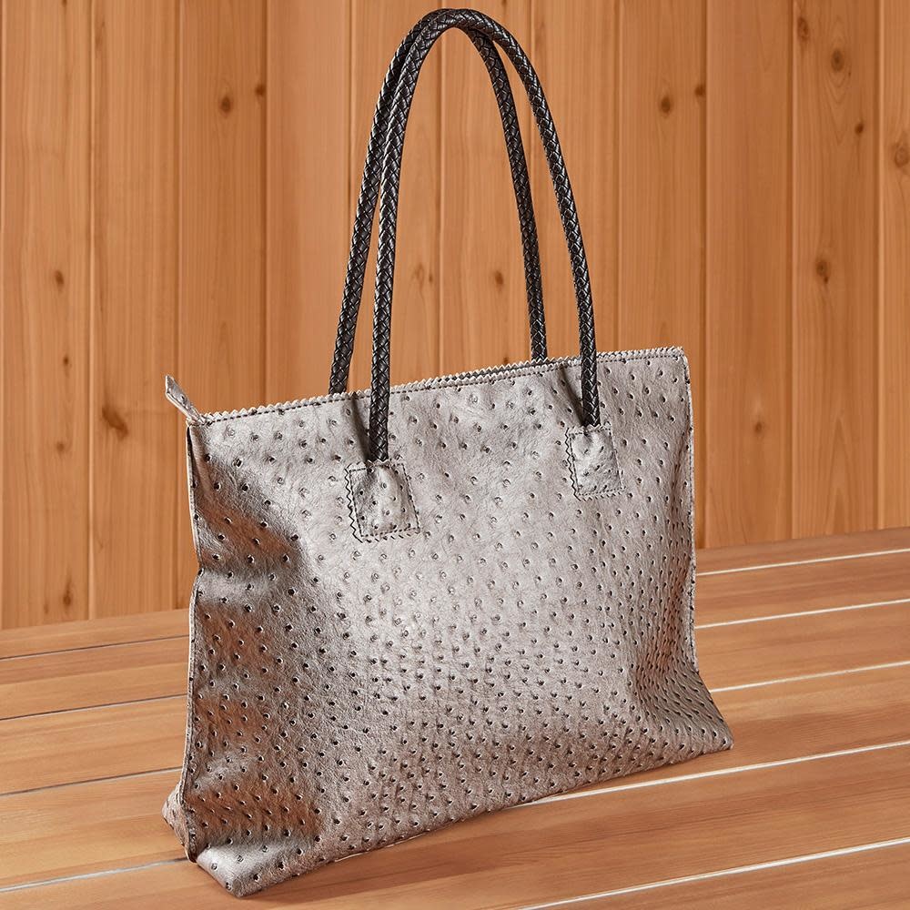 Vegan ostrich tote sale