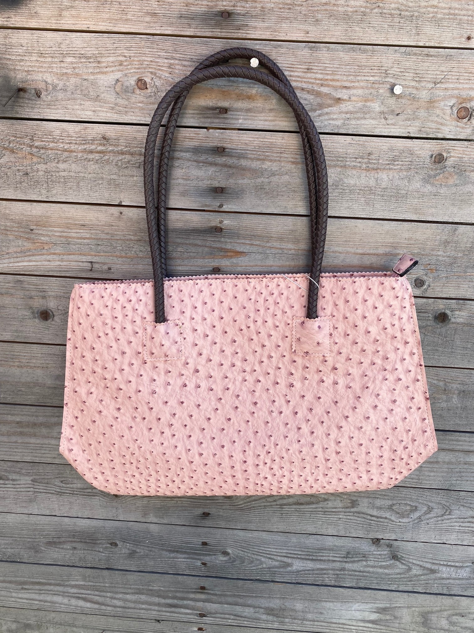 Vegan Ostrich Tote (12-Colors)