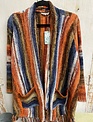 Sunset Long Open Sweater w/ Fringe