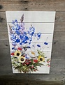 Wildflower Wood Slat Wall Art (2-Styles)