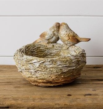 Stoneware Nest Birdfeeder