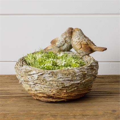 Stoneware Nest Birdfeeder