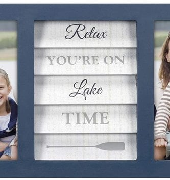 5x7 Lake Time Double Photo Frame