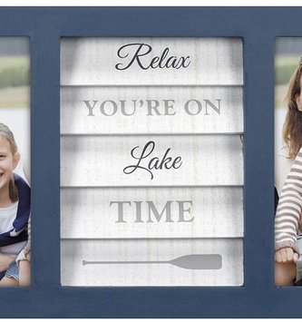 5x7 Lake Time Double Photo Frame