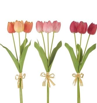 20" Real Touch Tulip Bundle (5-Colors)