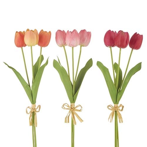 20" Real Touch Tulip Bundle (5-Colors)